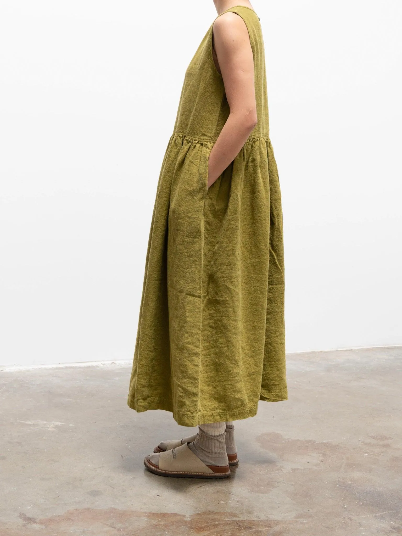 Azumadaki Sleeveless Dress - Charcoal