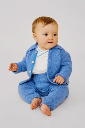 Blue Pat Baby Jacket