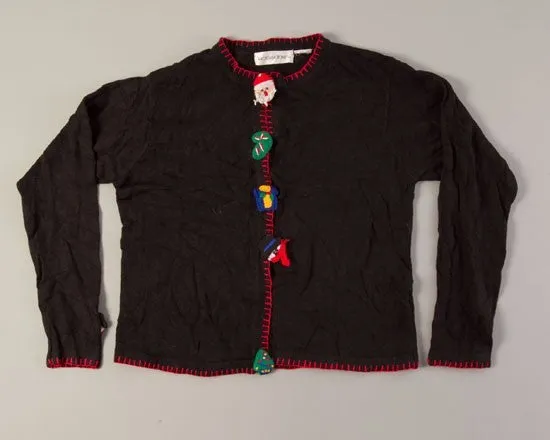 Christmas Buttons-Medium Christmas Sweater