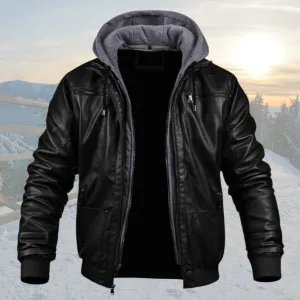 Dave™ | Leather Winter Jacket