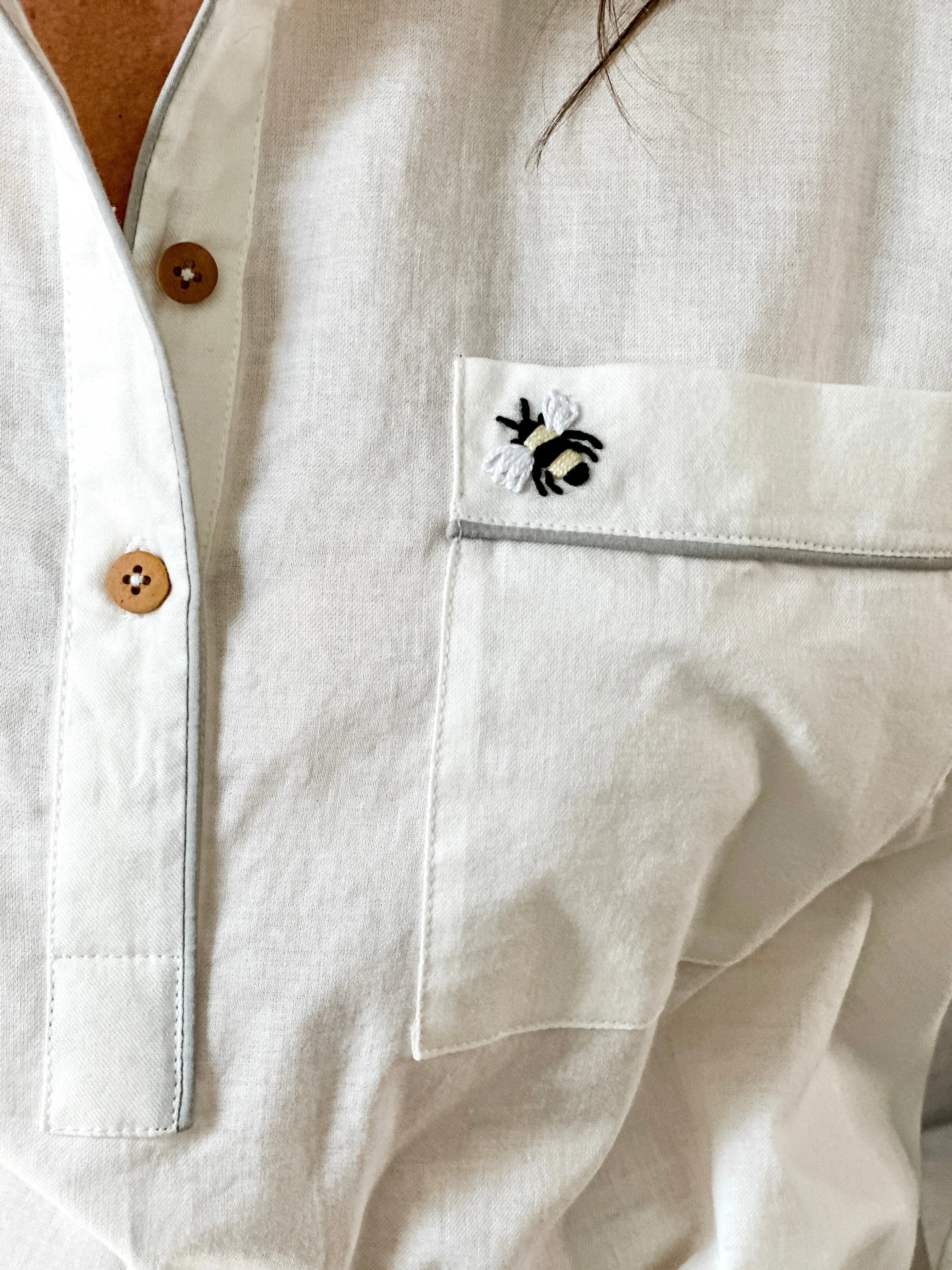 Embroidered Pajama Set