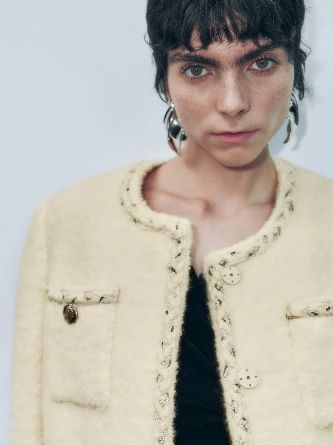 Glamor Loose Tweed Jackets