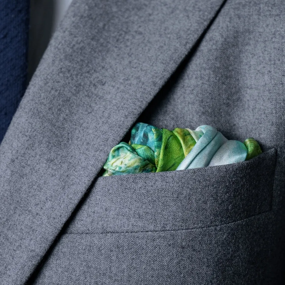 Green Wheat Fields by van Gogh Pocket Square