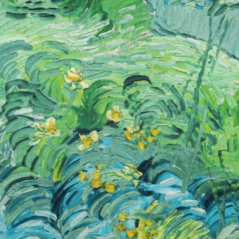 Green Wheat Fields by van Gogh Pocket Square