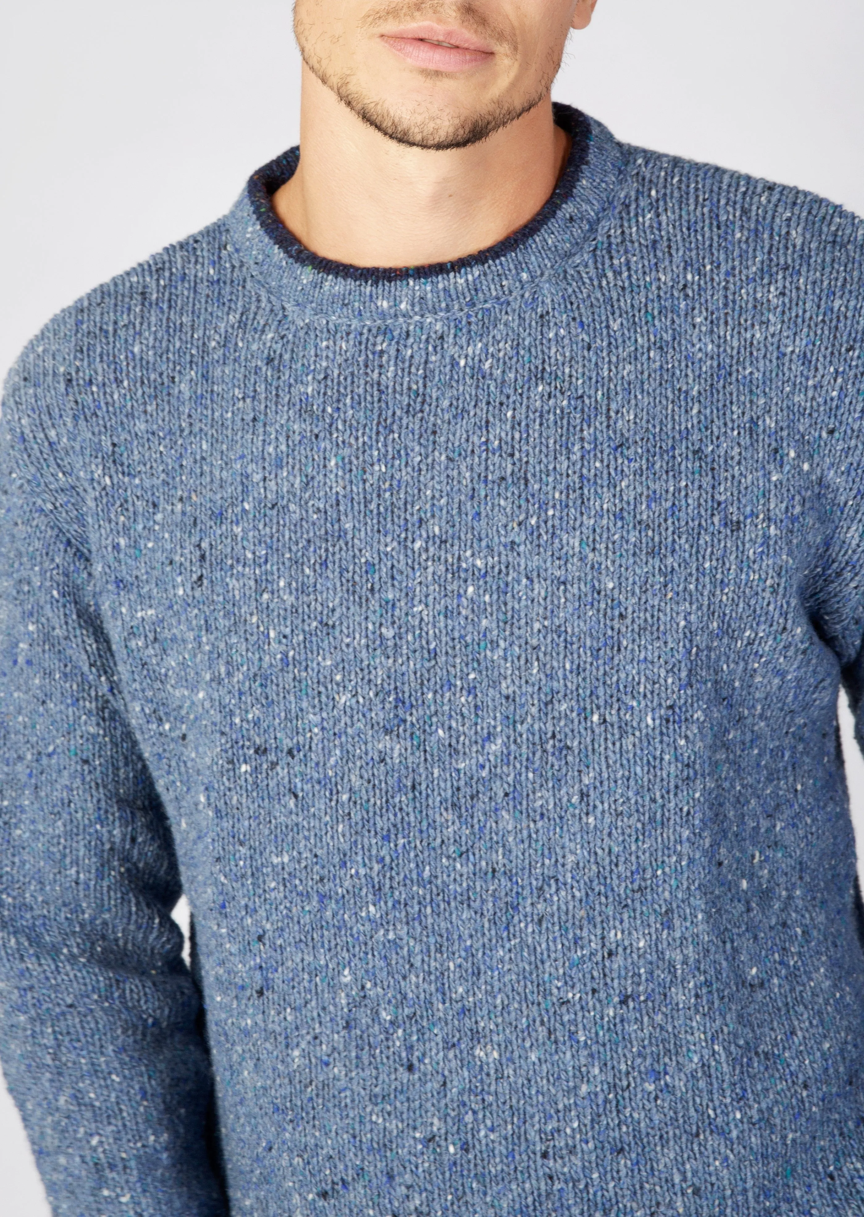 IrelandsEye Men's Roundstone Sweater | Blue Ocean