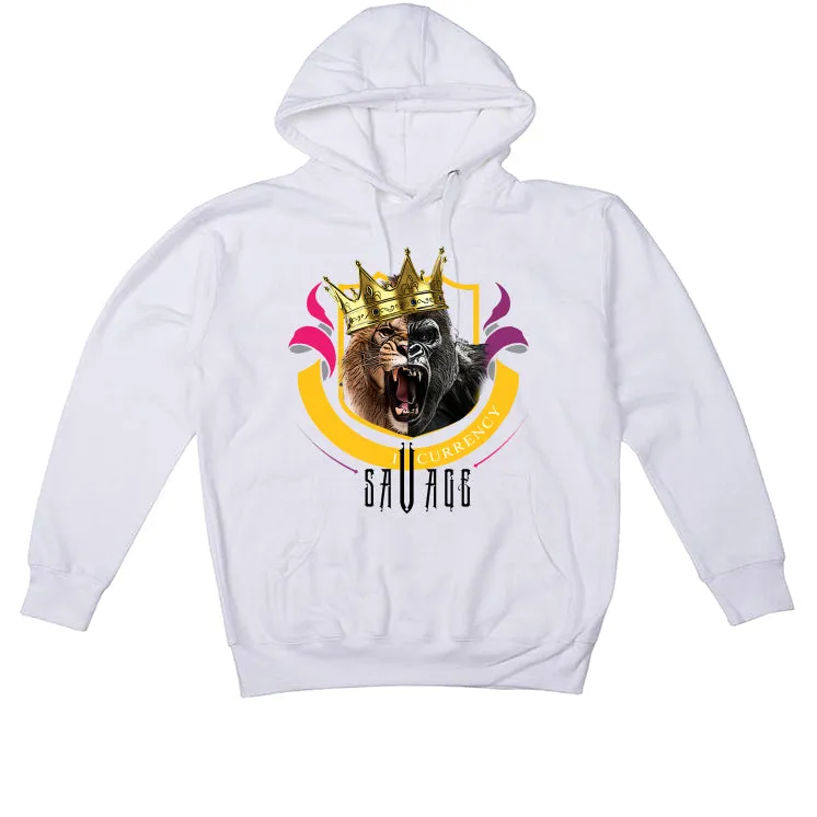 J Balvin x Air Jordan 3 Medellin Sunset - White T-Shirt (Savage King)