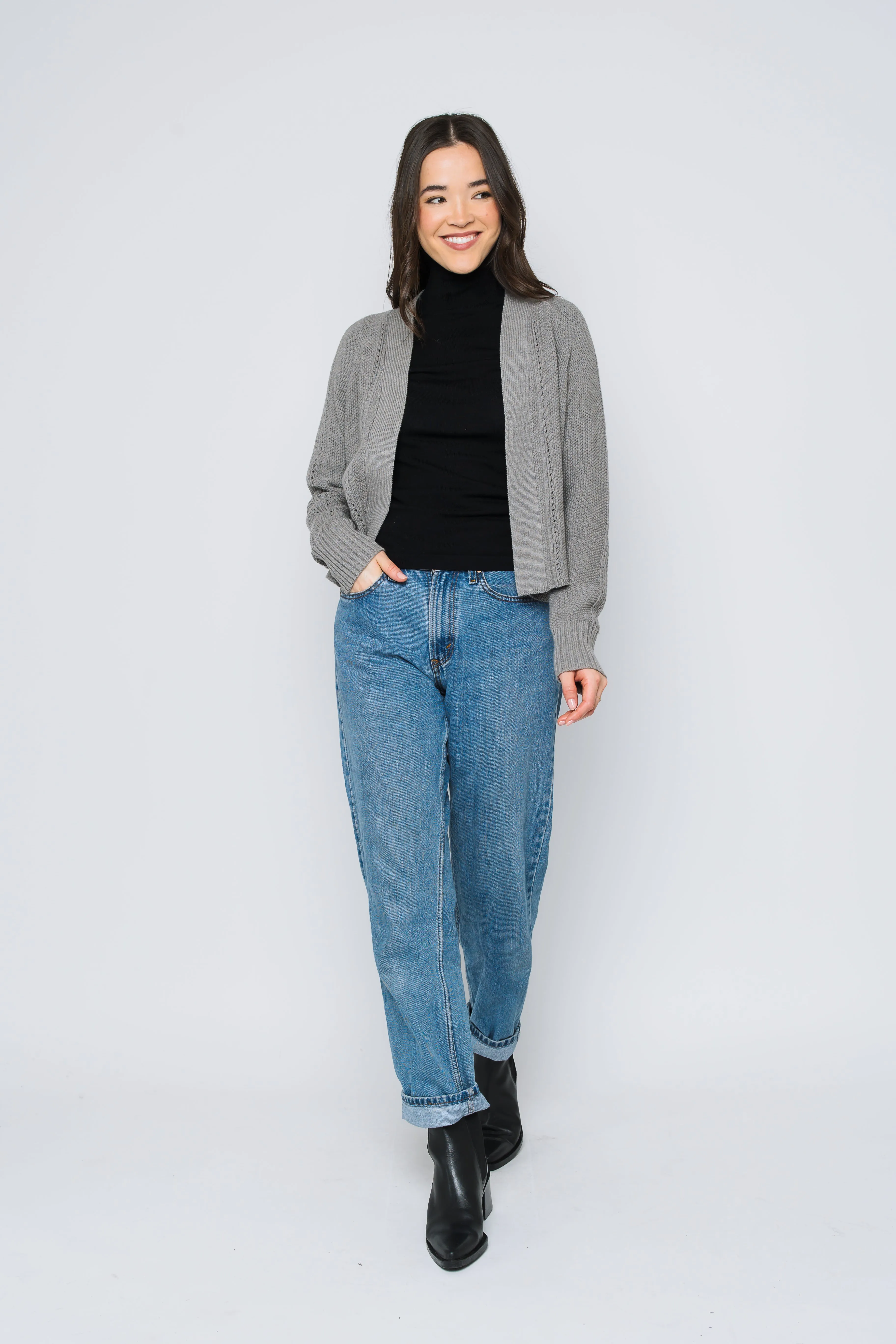 Jane-Open Cardigan