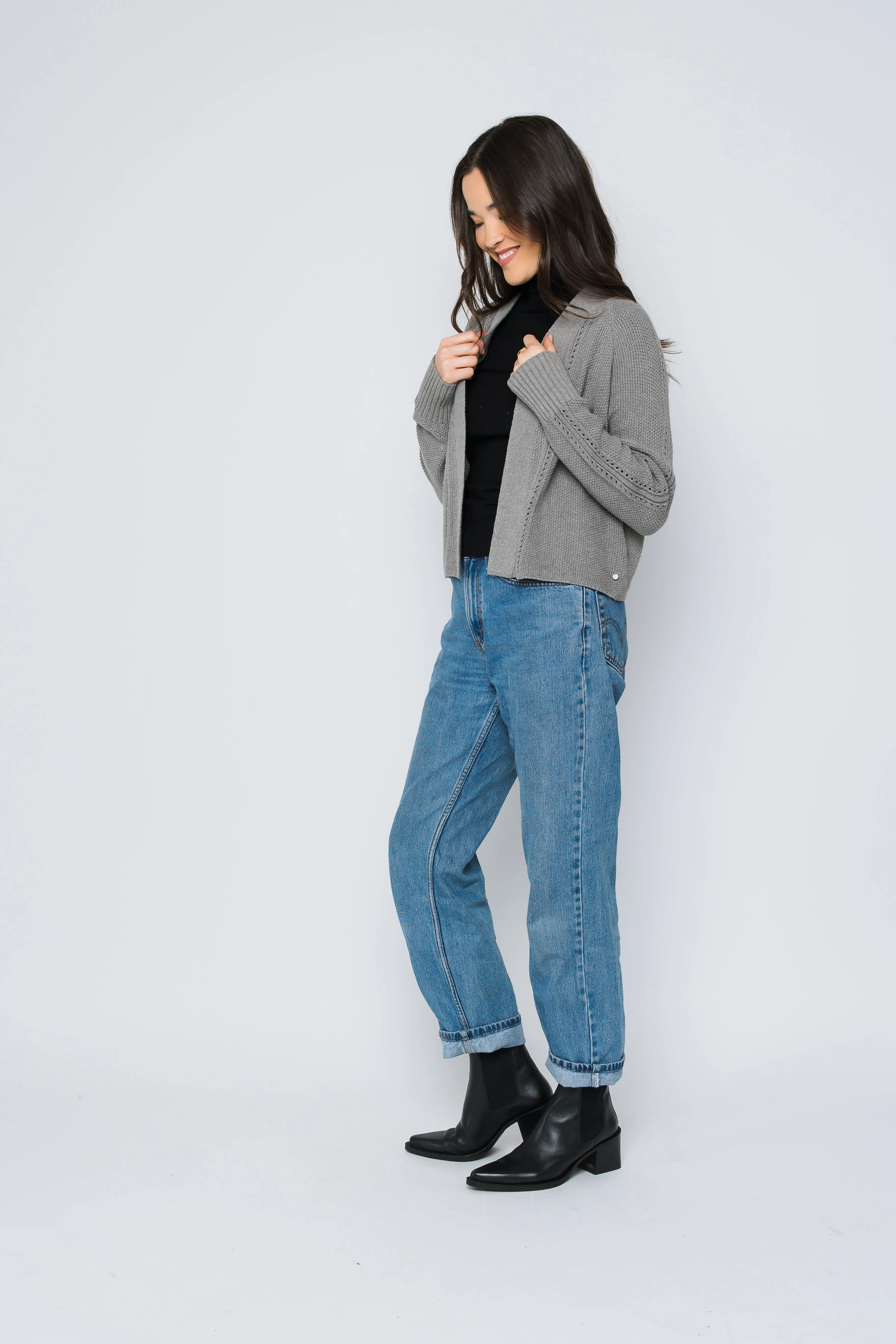 Jane-Open Cardigan