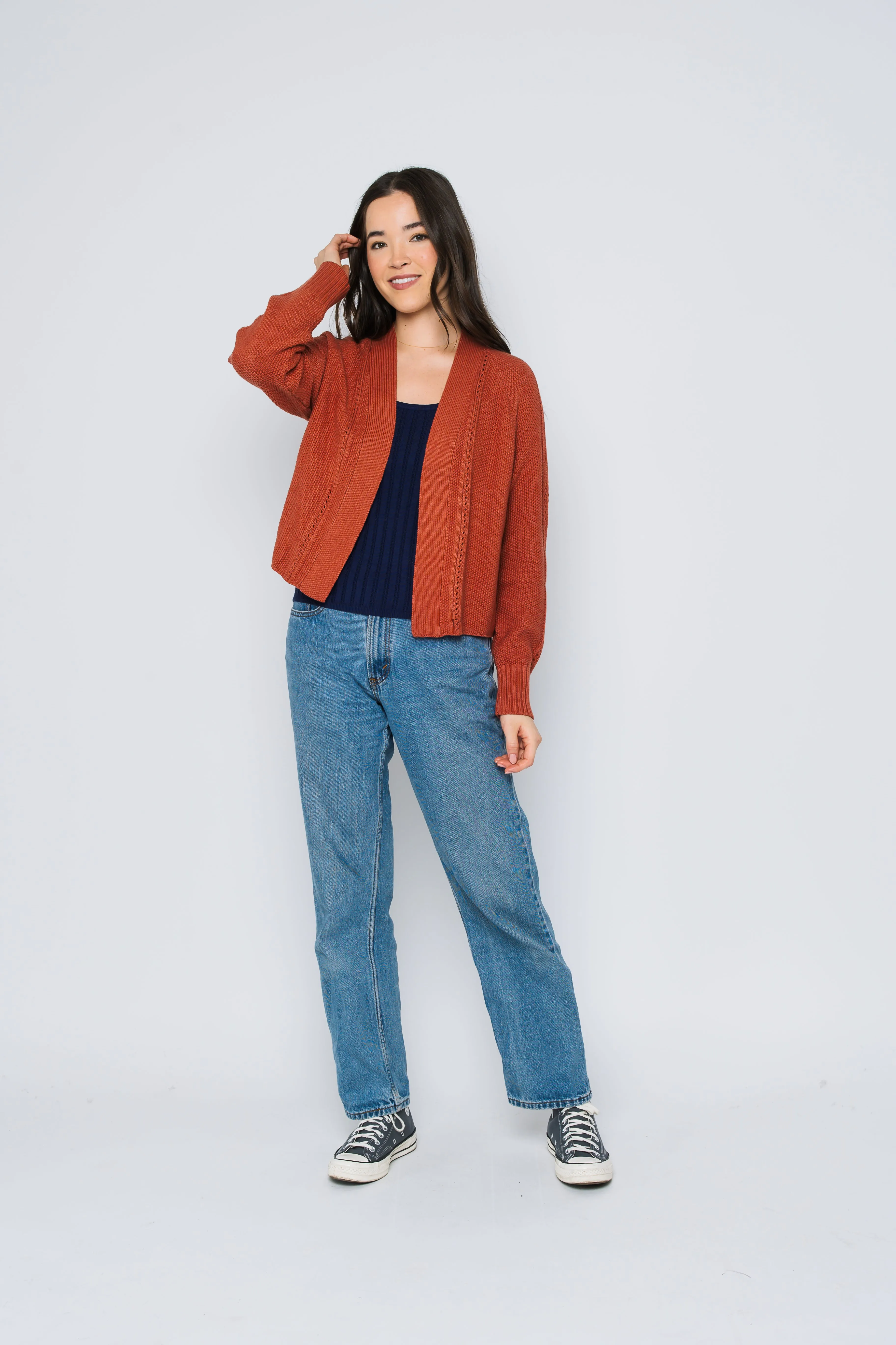 Jane-Open Cardigan