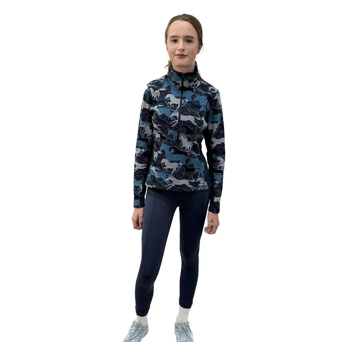 Kerrits Women's Plush Printed Half Zip Fleece