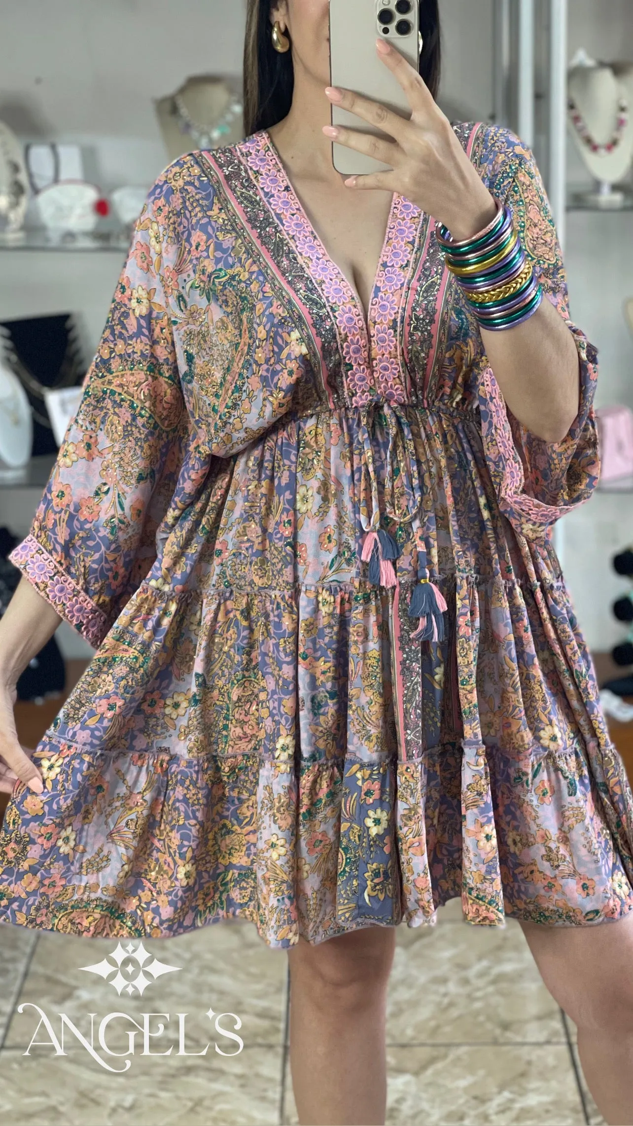 Mini Boho OS Dress