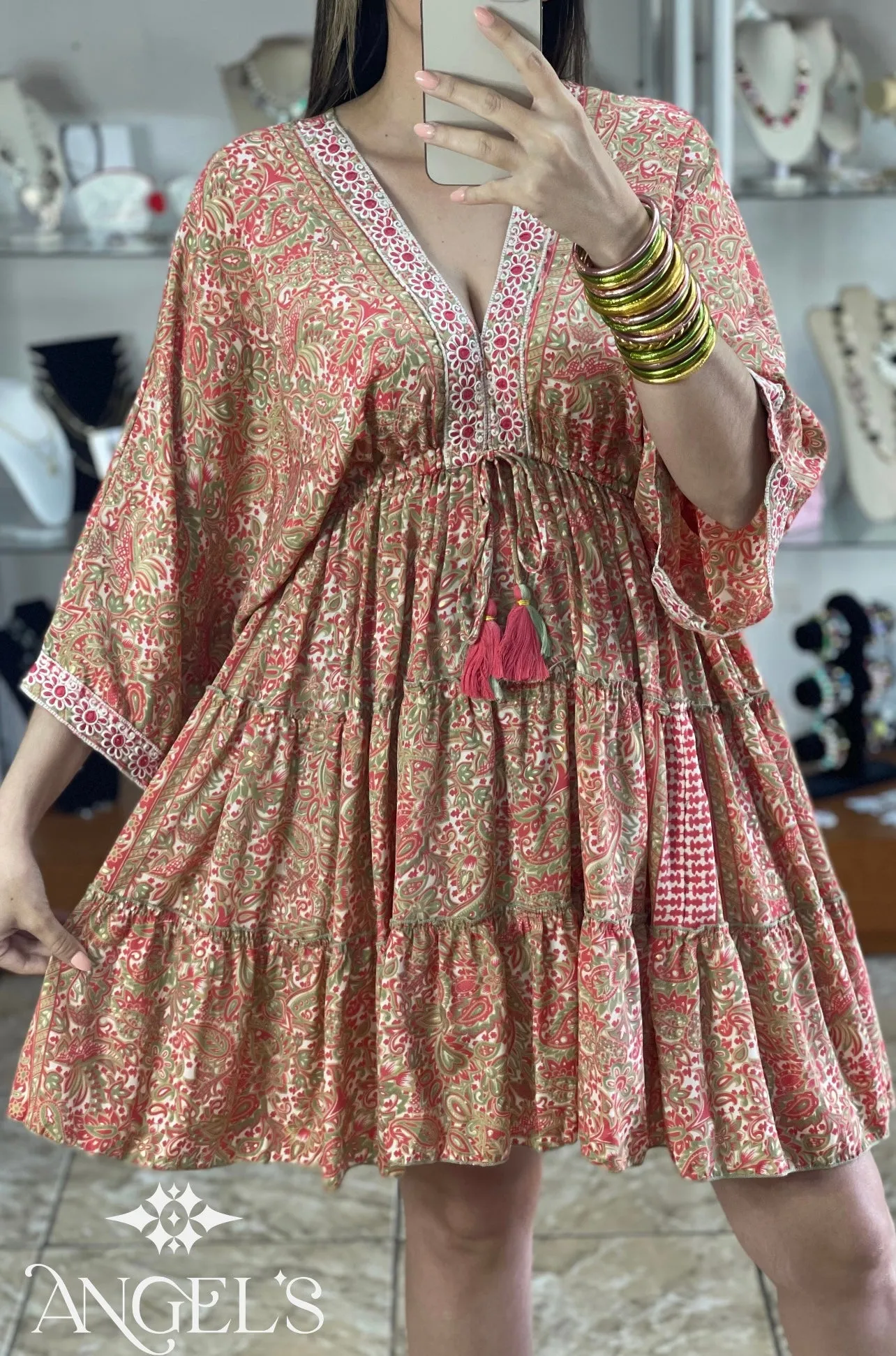 Mini Boho OS Dress