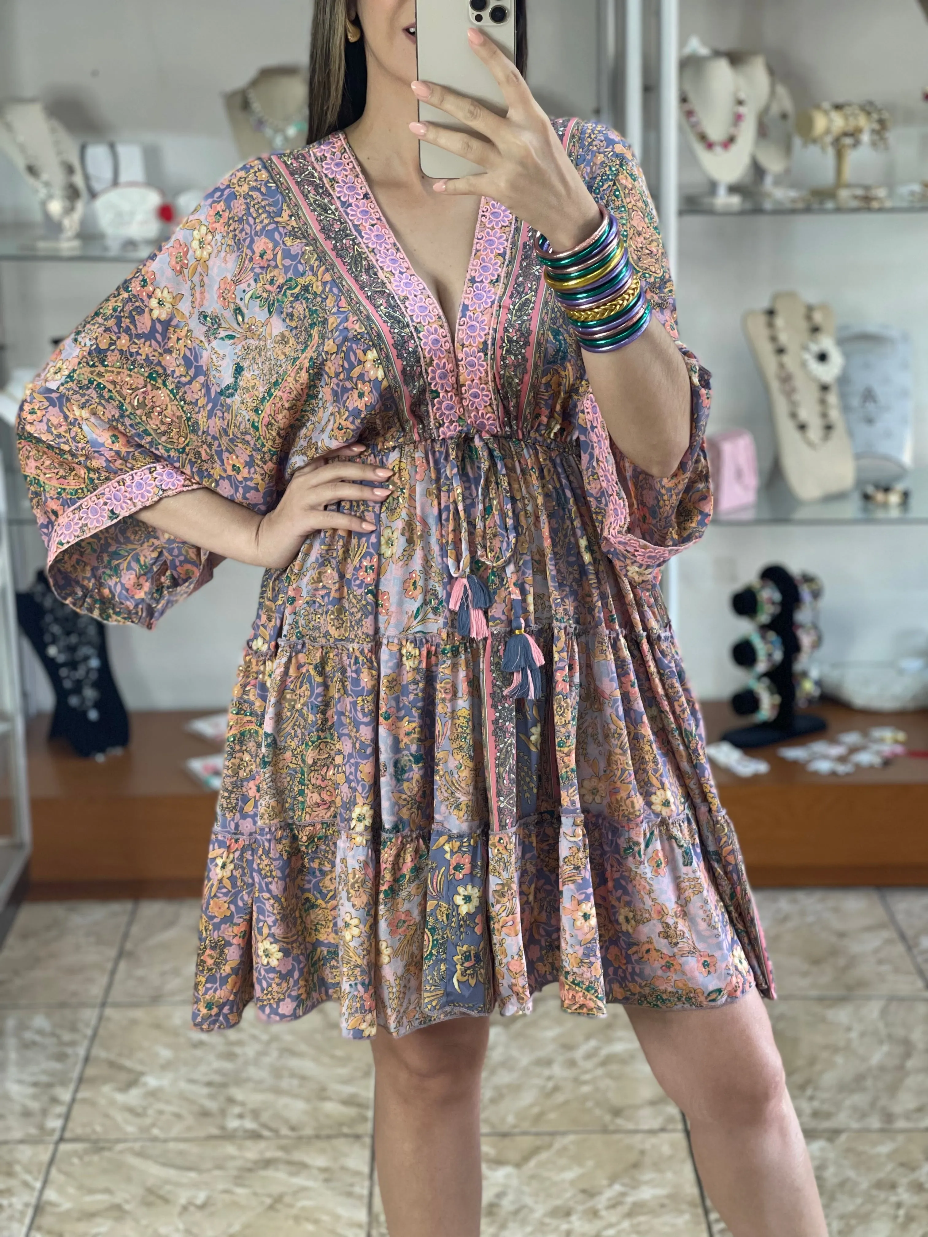 Mini Boho OS Dress