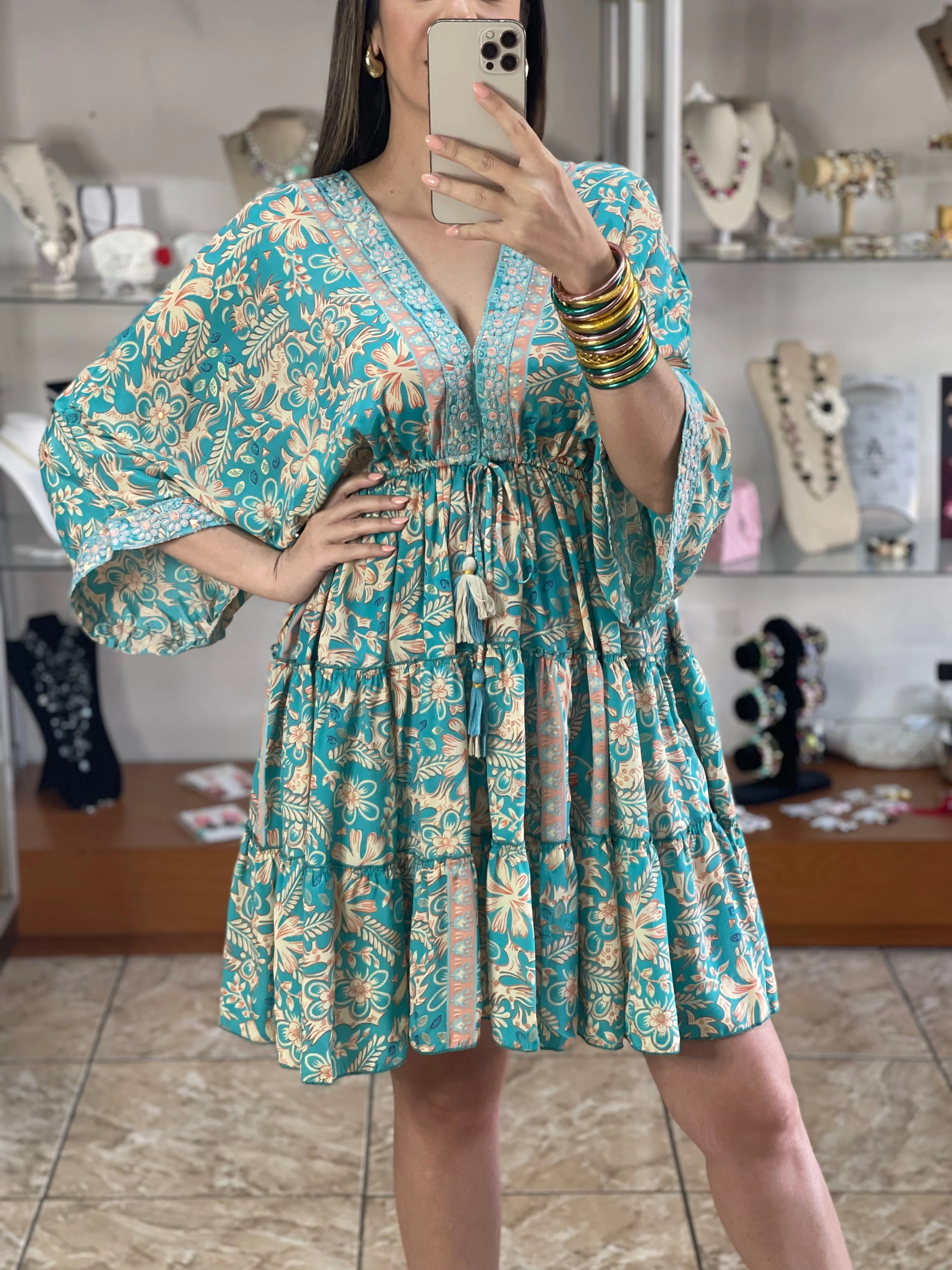 Mini Boho OS Dress