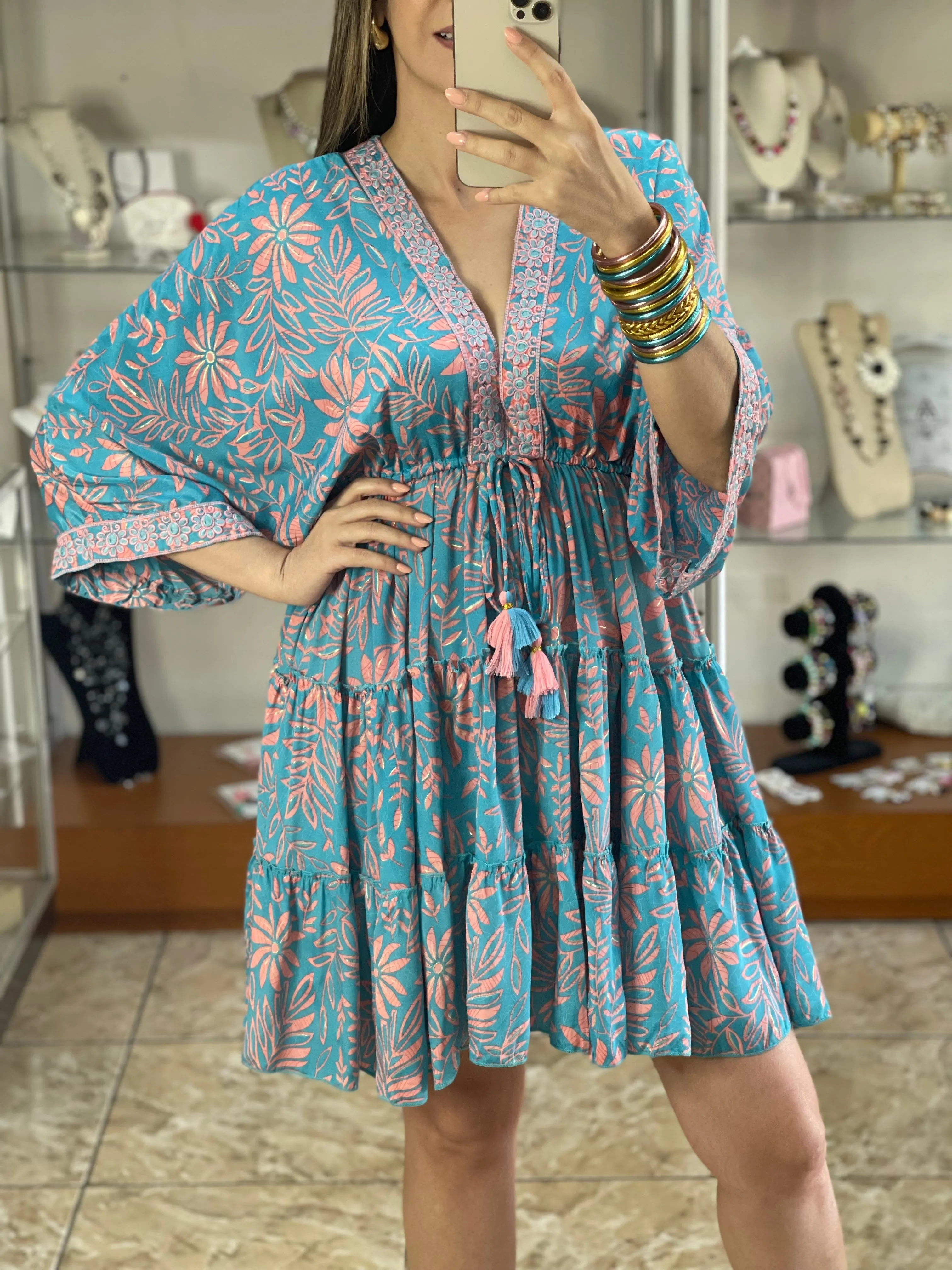 Mini Boho OS Dress