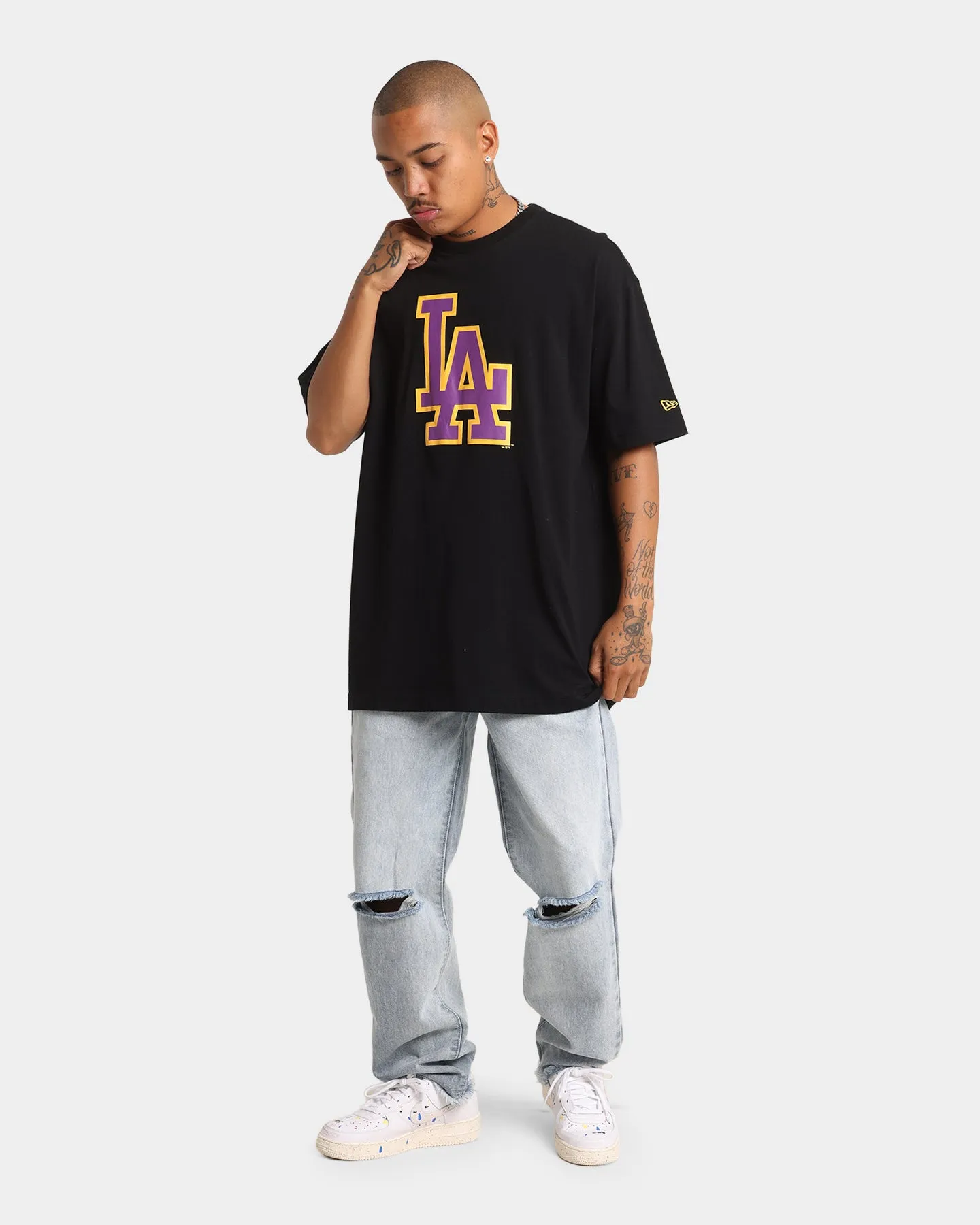 New Era Los Angeles Dodgers Oversized Crossover T-Shirt Black