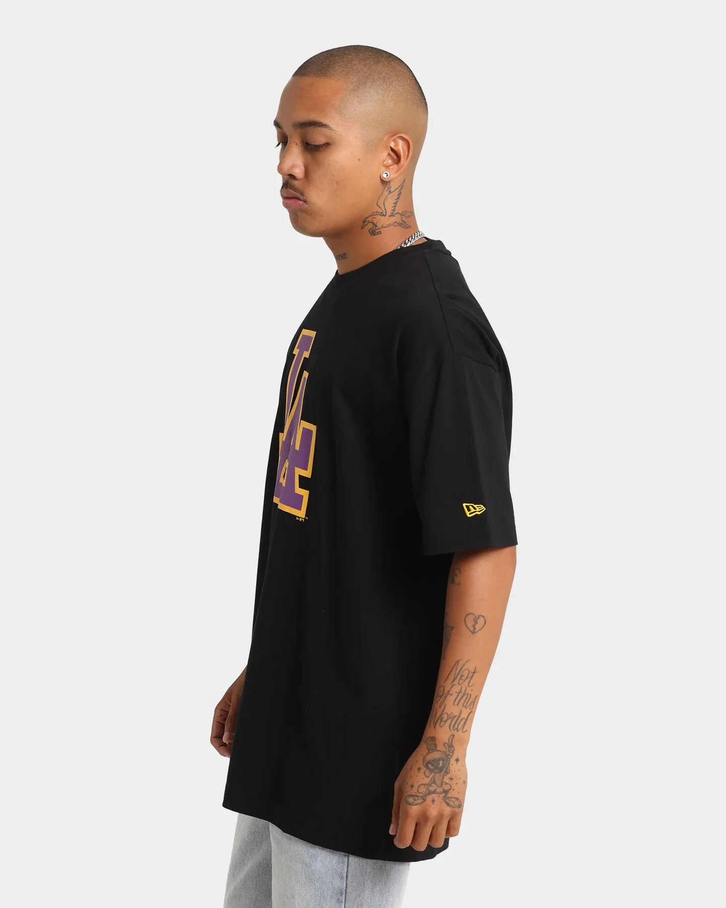 New Era Los Angeles Dodgers Oversized Crossover T-Shirt Black