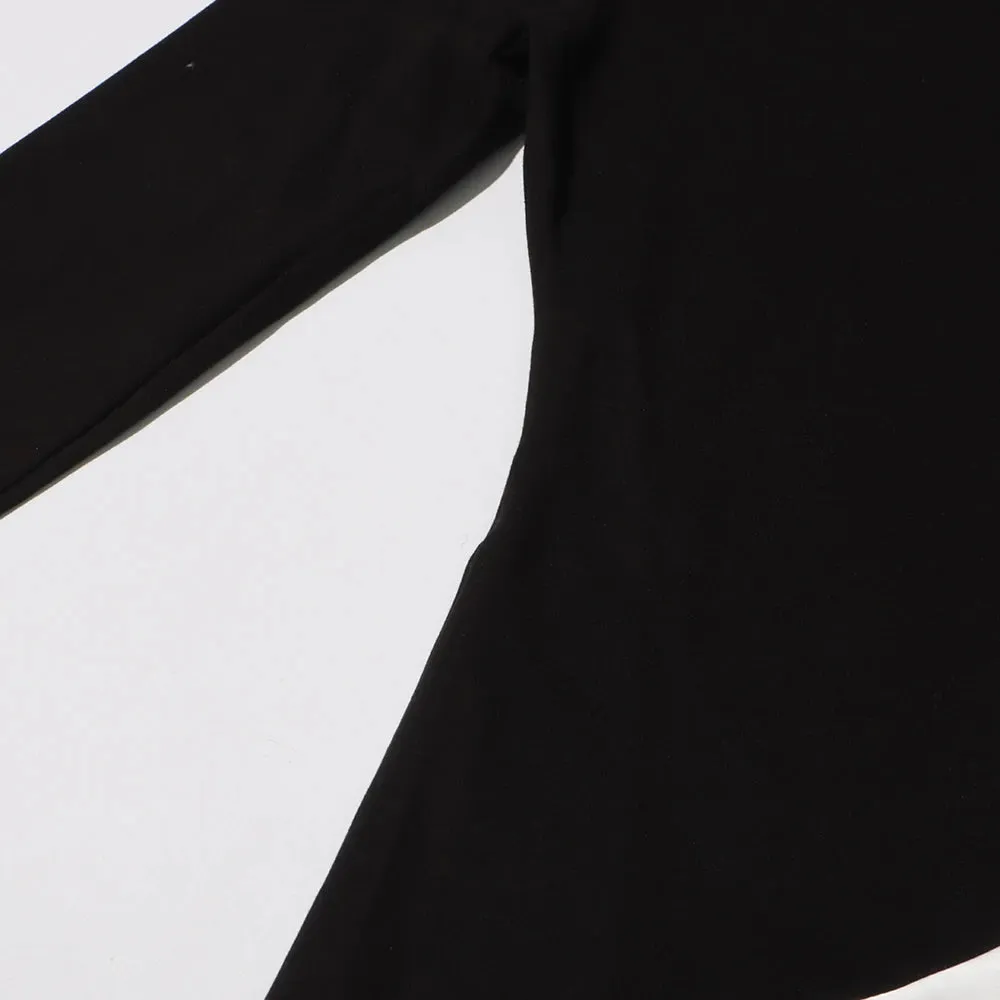 Patchwork Ruffles Chic O Neck Long Sleeve Zipper Elegant Dress