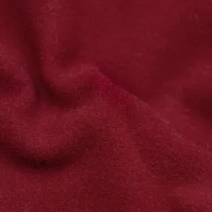 Remnant - 60cm - Deadstock Felted Wool Blend Coating - Cranberry