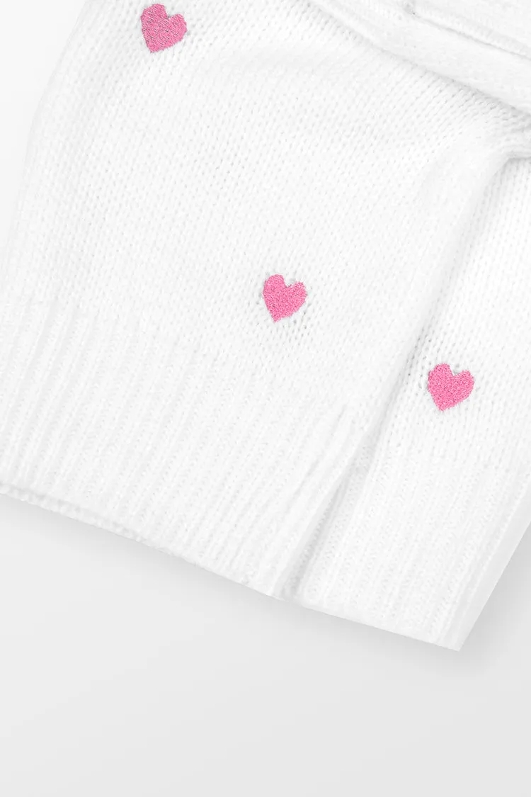 Starlight Toddler Girls Heart Print Sweater