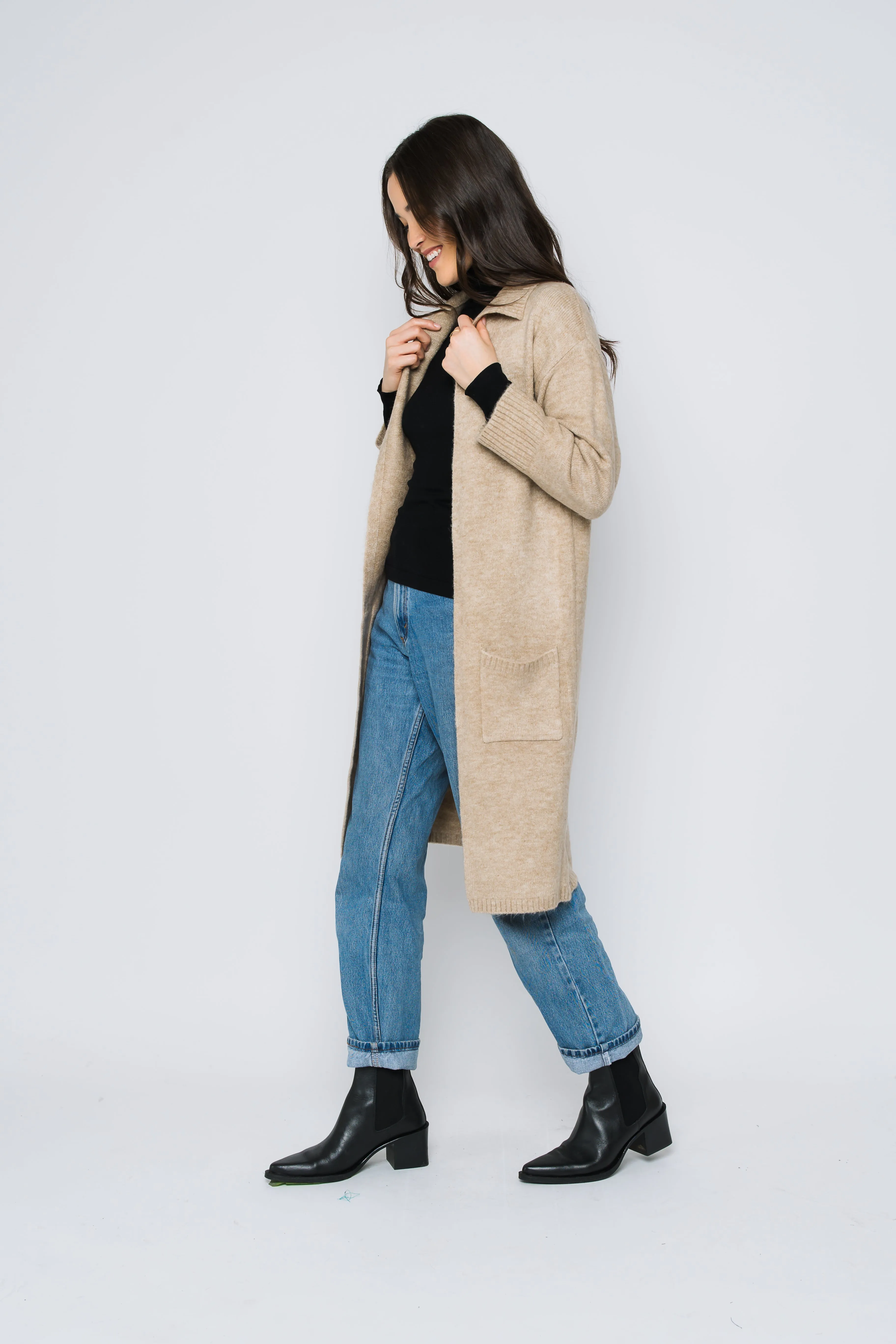 Vivian-Open Maxi Cardigan