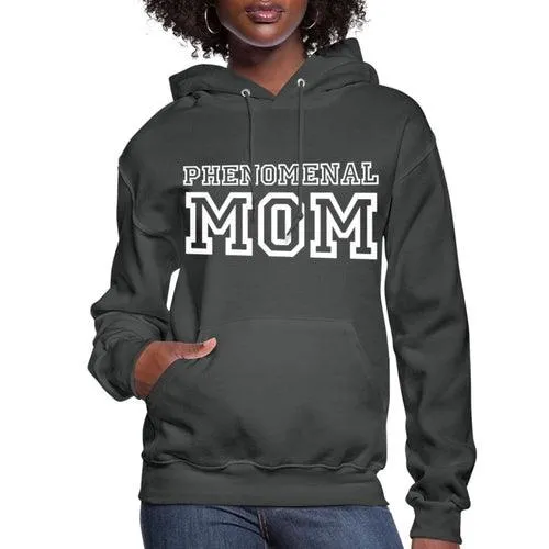 Womens Hoodie - Pullover Hooded Sweatshirt - Graphic/phenomenal Mom