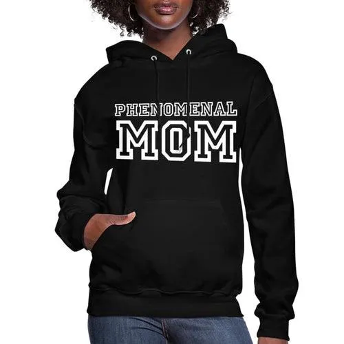 Womens Hoodie - Pullover Hooded Sweatshirt - Graphic/phenomenal Mom