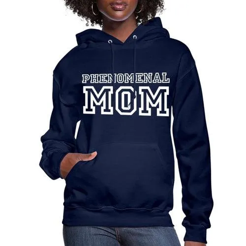 Womens Hoodie - Pullover Hooded Sweatshirt - Graphic/phenomenal Mom